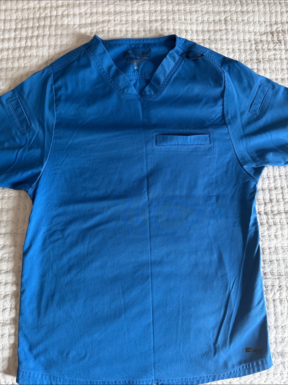 Men's BARCO Grace Anatomy Medical Scrub Top in Blue